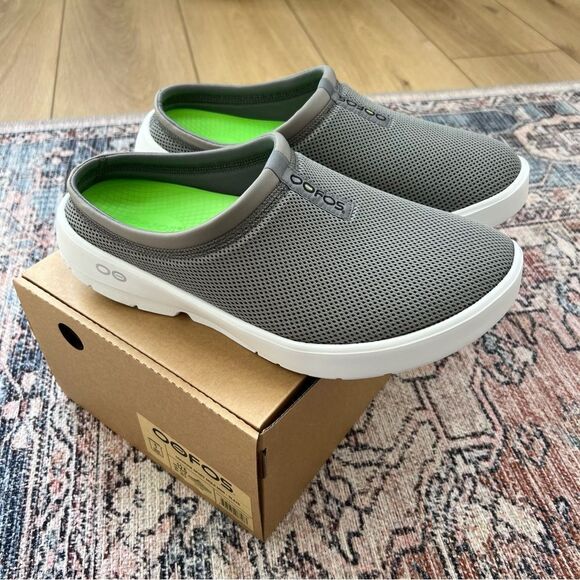 OOFOS OOCOOZIE NWT Sport Mule Men’s Size 12.5 Slate Charcoal Grey Slip-On Shoes main image 13